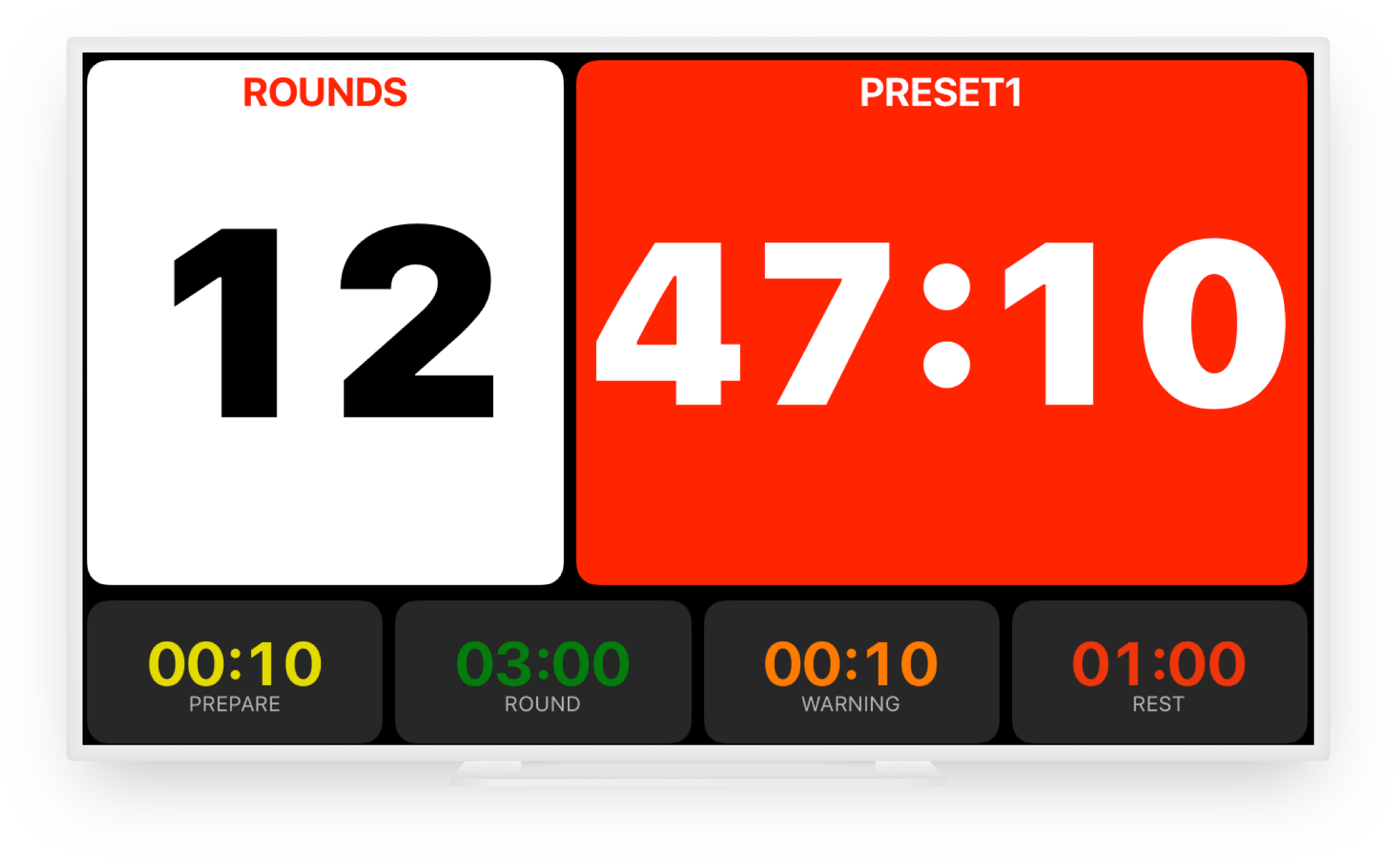 Use Boxing Timer Pro on an external display