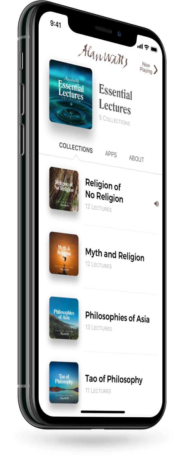 Alan Watts App for iPhone and iOS
